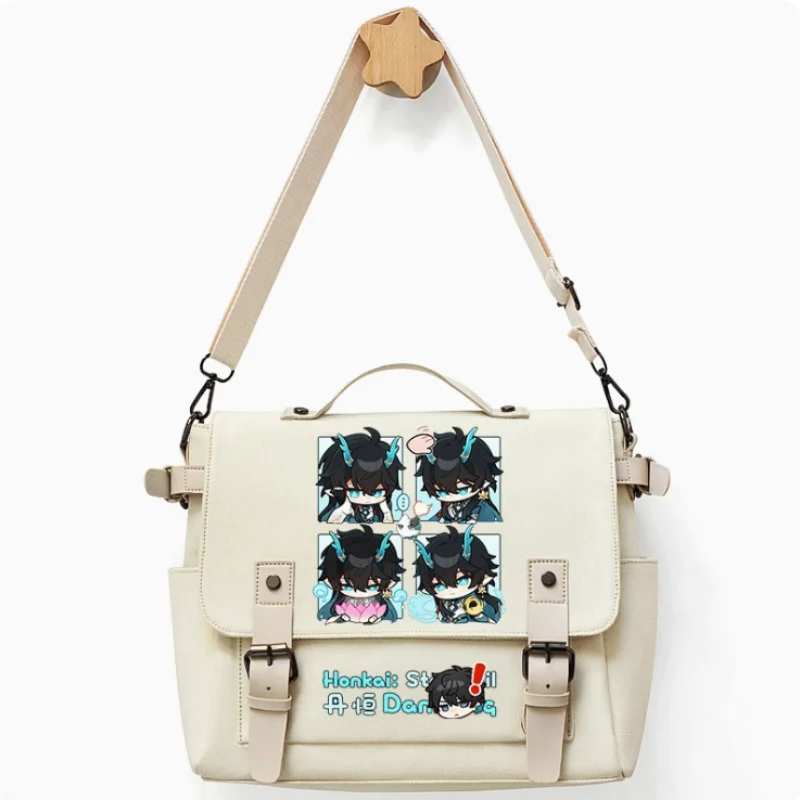 Bolsa de Anime Honkai: Star Rail Dan Heng, decoración de cinturón, bolso escolar, moda de ocio, adolescentes, bolso de mensajero para estudiantes