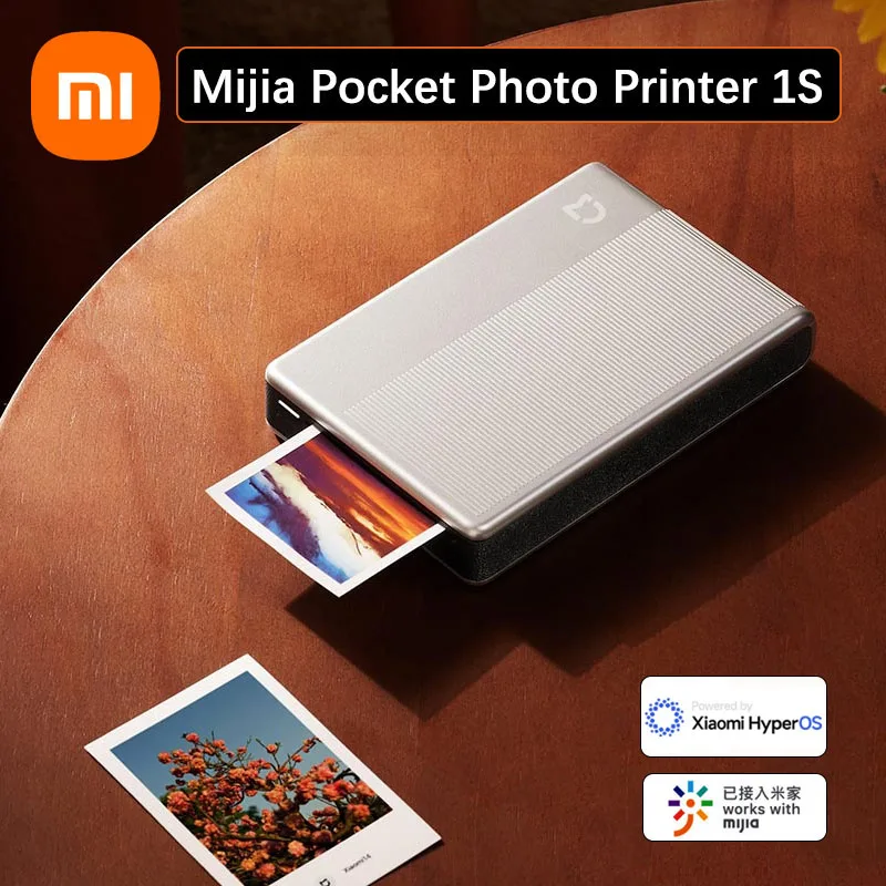 

Xiaomi Mijia Pocket Photo Printer 1S AR Mini Pocket DIY Wireless Bluetooth Thermal Print AR Video ZINK Works with Mi Home App