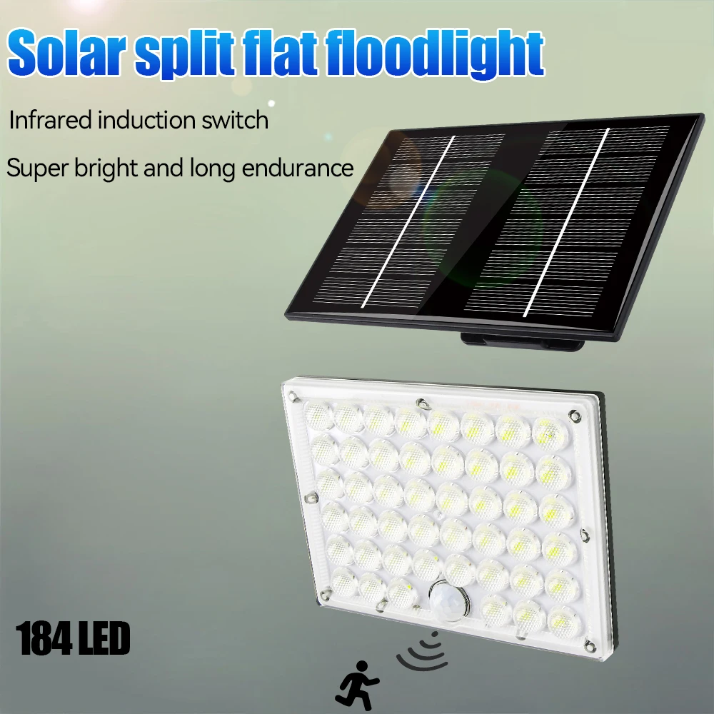 

Solar Lights Outdoor 126LED 3 Modes Motion Sensor Flood Lights with Remote IP65 Waterproof Security Solar Lights for Outside