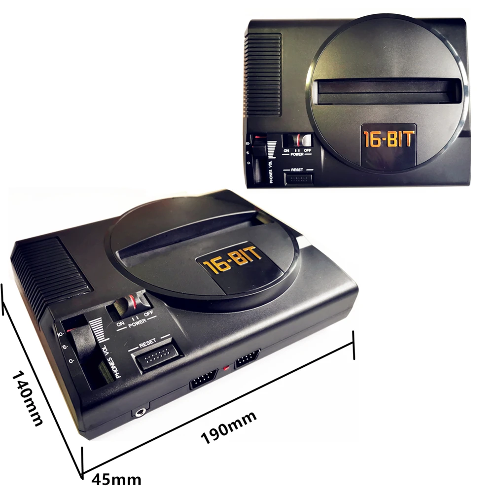 Retro Mini Mega Drive Clone Console with HD Output, Hardware-Based