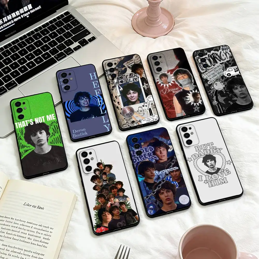 

D-Devon Bostick Phone Case For Samsung S25,24,23,22,30,21,10,9,Ultra,Plus,Lite,FE,4,5 G Soft Black Case