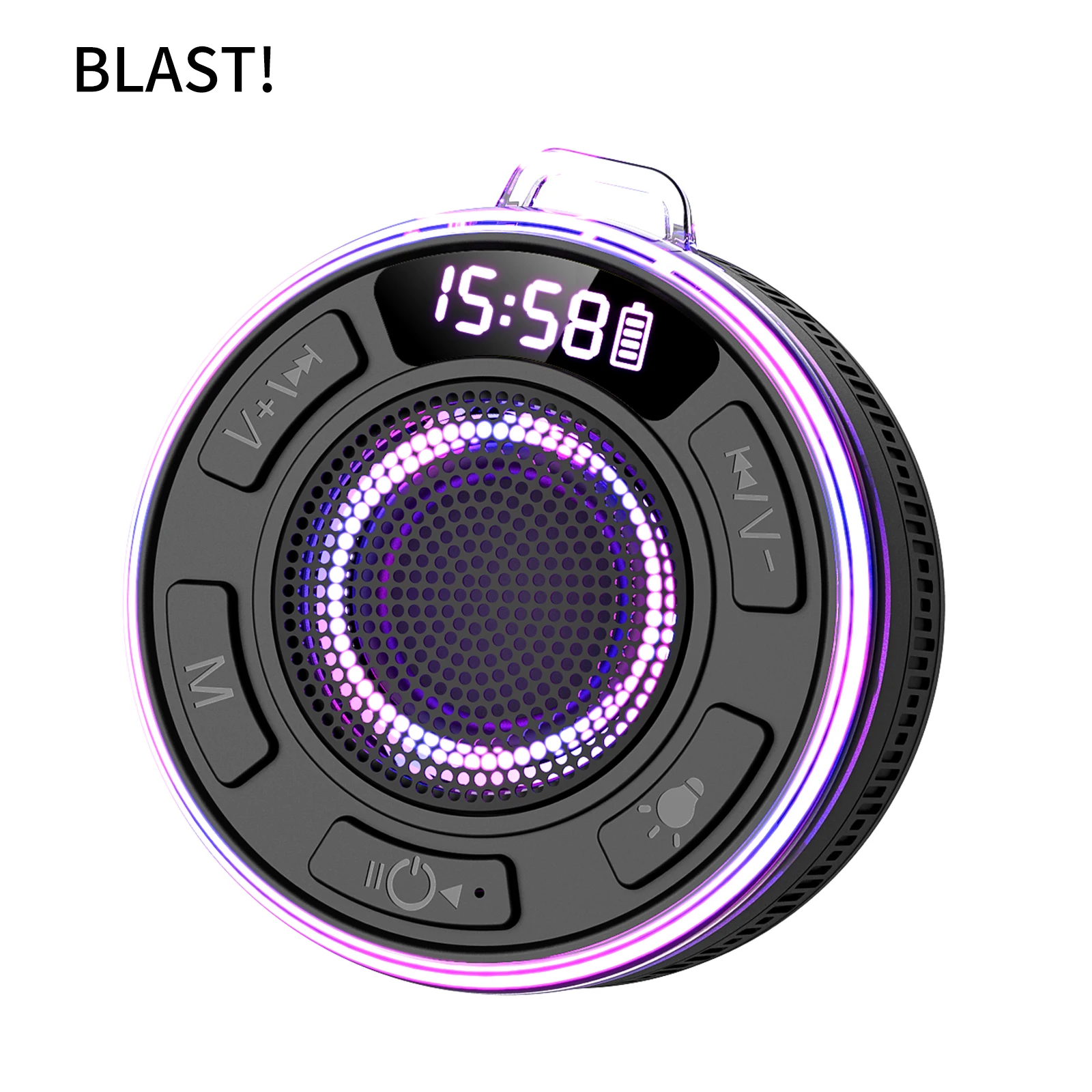 Wireless Speaker B BLAST! S3 colorful LED Light Strong bass B BLAST! S3 Waterproof IPX7 Bluetooth speaker Type-C charging Cable