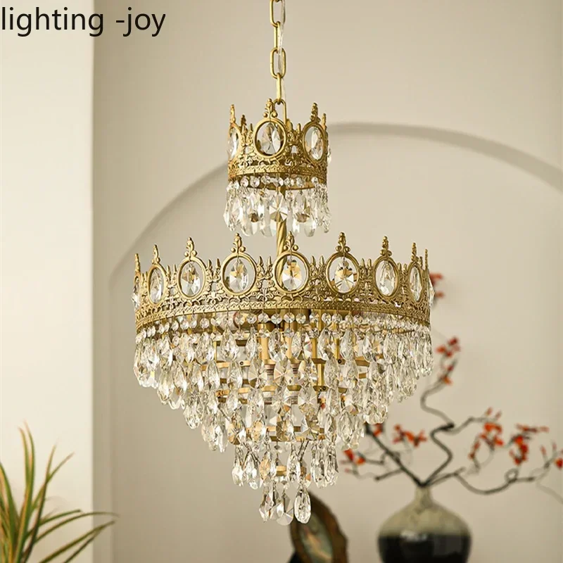 modern crown chandelier com cristais luzes led para sala de estar quarto cabeceira decoracao do quarto e14 01