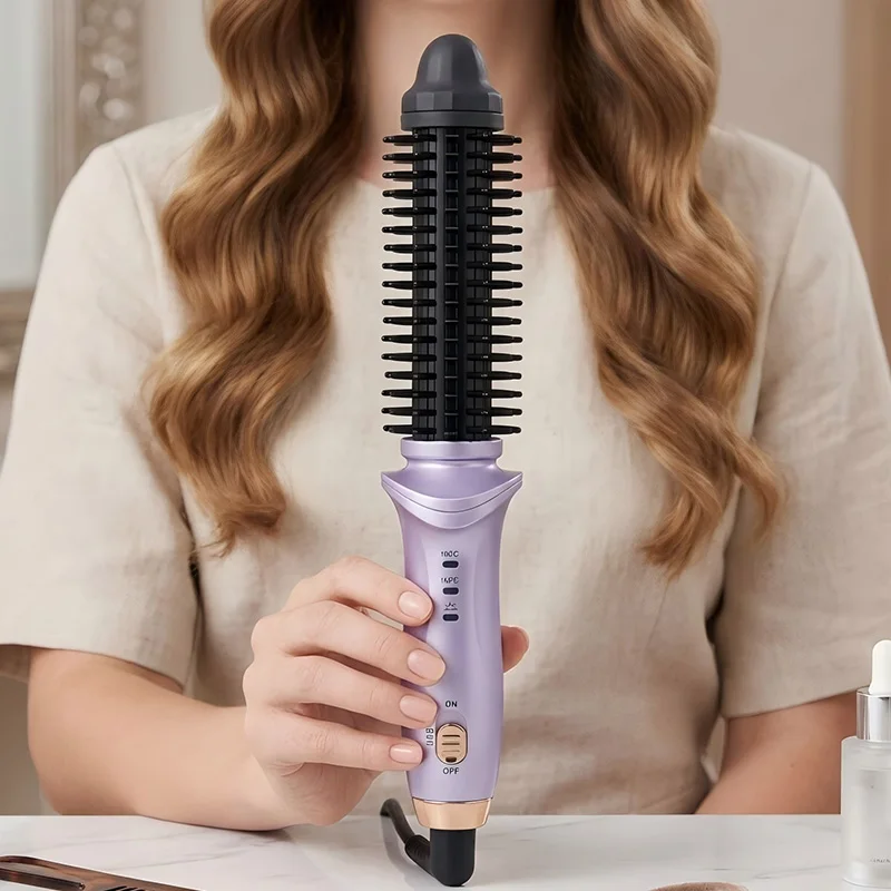 Professional Salon Dual-Function High-Quality Electric Straightener and Curling Iron Portable Long Tube Electric Curling Rod