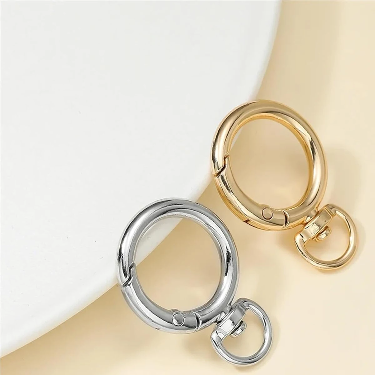 Spring O-Ring Key Hooks, 8/15 Key Rings Set