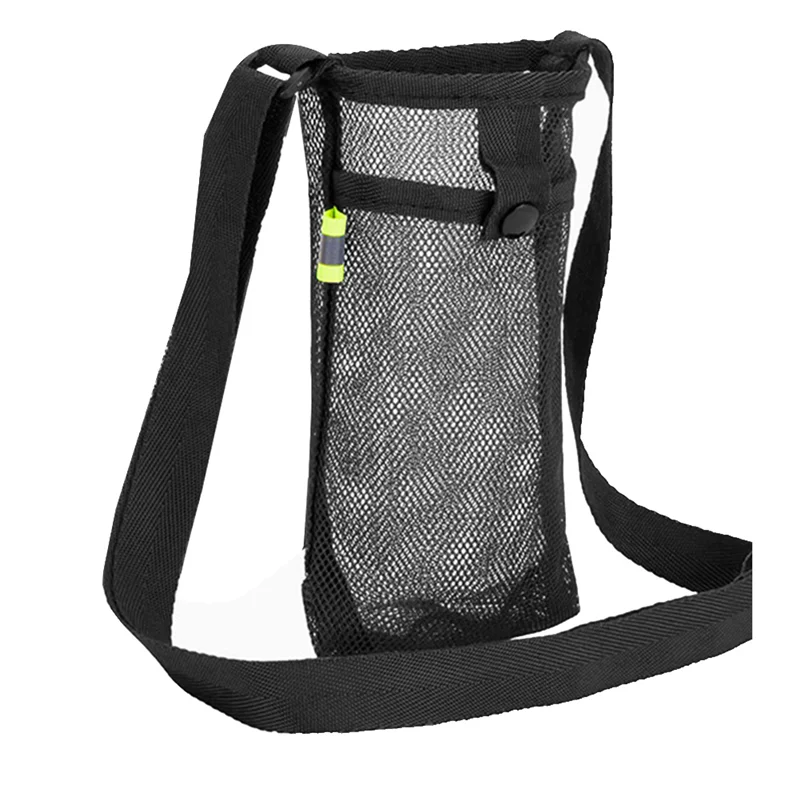 

A23I-Outdoor Sport Water Cup Cover Mobile Phone Bag Camping Accessories Mesh Cup Sleeve Pouch Portable Visible Bag