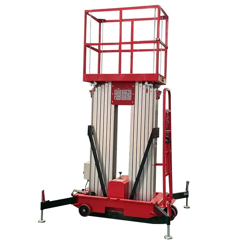 Single column double column aluminum alloy lift 16 meters mobile mast