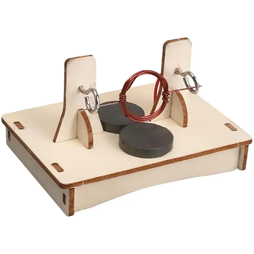 

1Pcs Electric Motor Material Kit Educational Toy Wooden Motor Assembly Project Kids Science Experiment