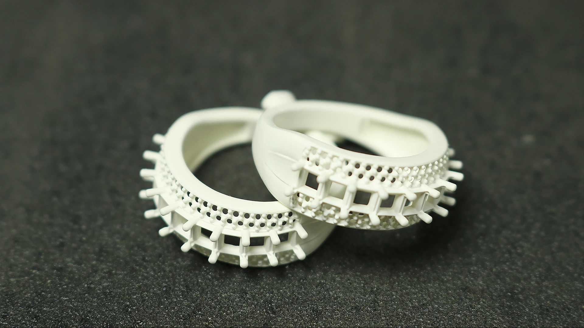 Aksesoris Printer 3D 900DS 14k Rose Gold dengan Resin Polimer Lilin Putih 405nm UV Direct Castable untuk Pengecoran Perhiasan