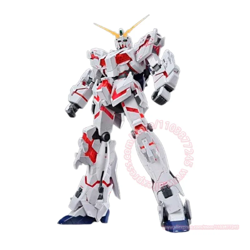 Bandai unicórnio gundam mega tamanho 1/48 modo de destruição montado brinquedo ornamento decoração presente aniversário das crianças figura ação