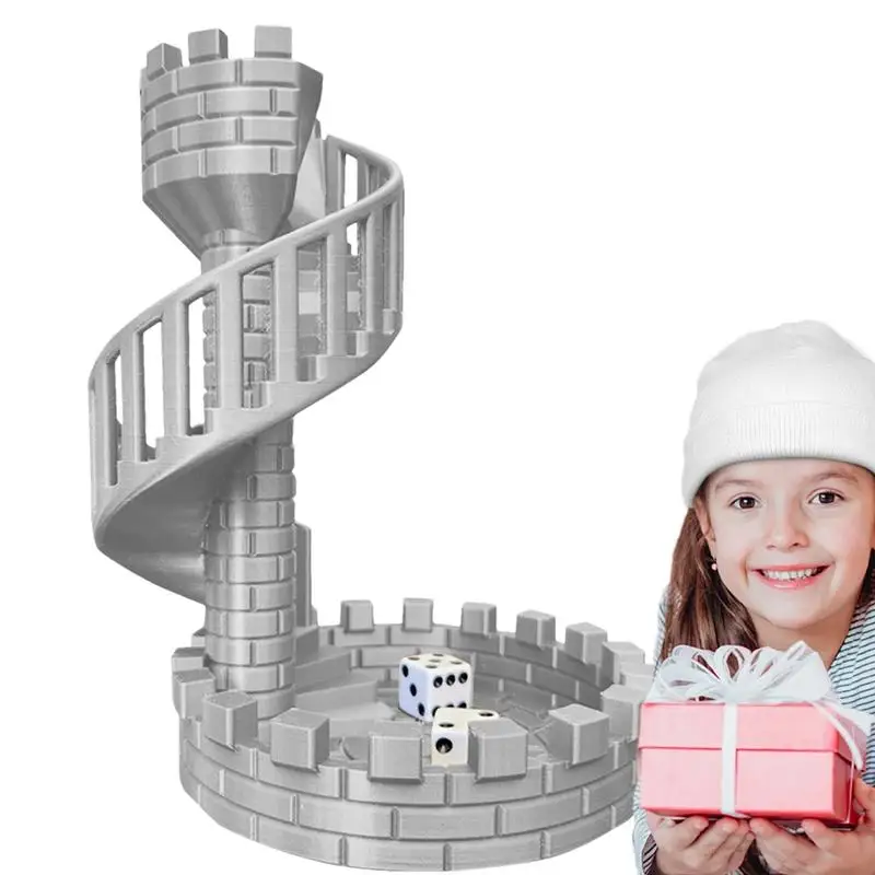 3D Tower Castle Castle Sieve Tower Ornaments Dice Tower Castle Sieve Tower Ornaments Ancient Roman Castle Theme Dice Rolling