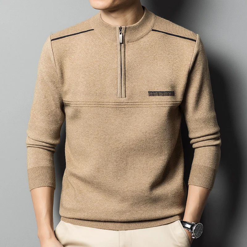 

2025 Новый свитер с защитой от зацепления — осенне-зимний стиль с добавлением подкладки и толщиной. Футболка-пуловер-свитер.