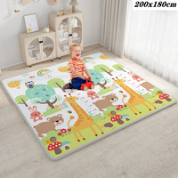 200cmX180cm Non-toxic Children's Safety Mat Rugs Large Size High-quality Baby Activity Gym Crawling Play Mats Carpet Baby Games