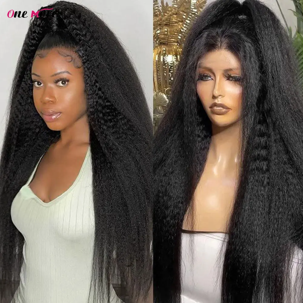 

Full Lace Kinky Straight Wig 13x6 Lace Front Human Hair Wigs For Women 13x4 Transparent Lace Frontal Wig Yaki Human Hair Wig