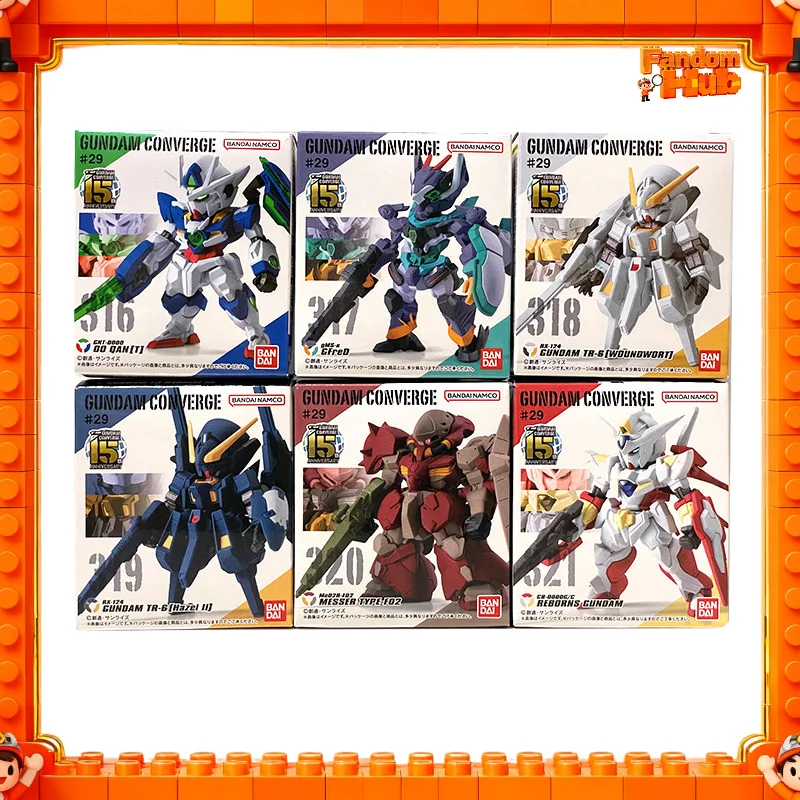 

Bandai Gundam Converge Fw29 00 Qan[T] Reborns Gundam Tr-6 Messer F02 Type Gfred Figure Model Toy Gift