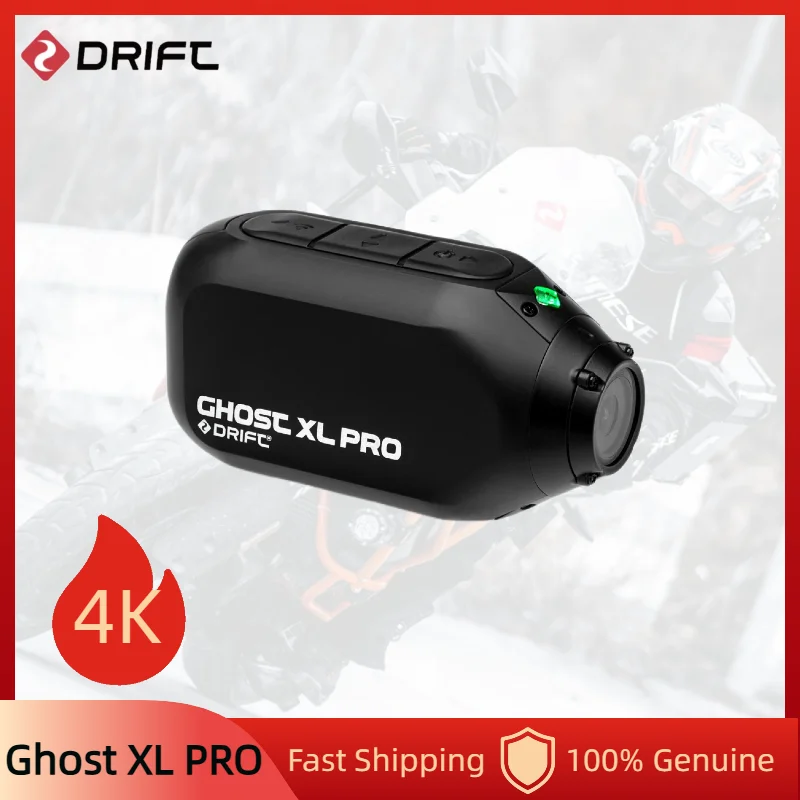Drift Ghost XL Pro 4K PLUS HD Action Camera 3000mAh Battery WiFi IPX7 Waterproof Rotatable Lens Helmet Cam Motorcycle Bicycle