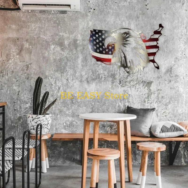 E28F USA Flags American Flags Metal Sign Man Home