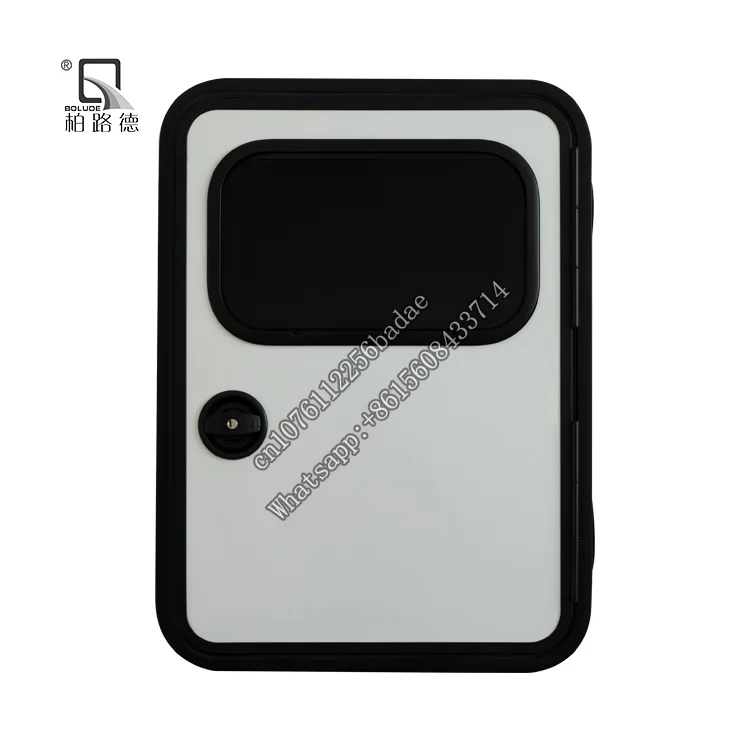 

High quality E-Mark DOT Certificate aluminum alloy ACRYLIC Glass RV CARAVAN MOTORHOME TEARDROP DOOR WITH OPENING WINDOW