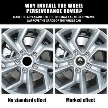 4 ks 56mm 60mm 65mm auto styling kryt náboje kola střed odznak emblém samolepka pro Renault Megane 2 Duster Logan Captur Clio 4 Scenic 12 nejlepší prodej Krytka středu kola pro Renault - №2