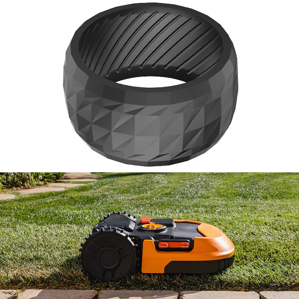 2pcs Rubber Anti Slip Wheel Covers For M500 M700 S300 M1000 Robotic Lawn Mower Front Tire Grip Replacement Parts