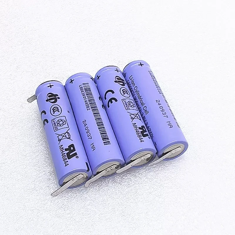 for 900mAh 3.8V 14500 Li‑ion Battery With Tabs for Shaver Toothbrush 10pcs