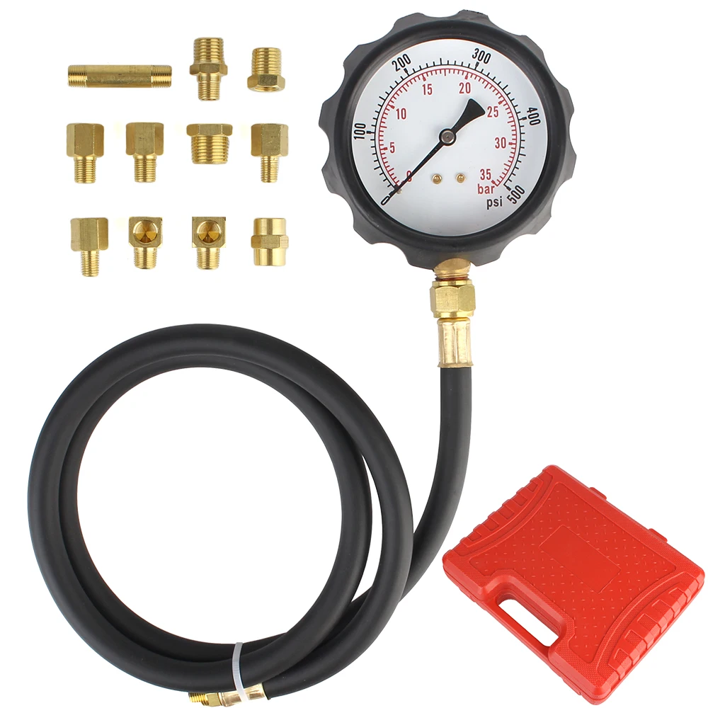 Diagnostic Service Set Tools TU-11A Transmission pressure gauge 12Pcs Automotive hydraulic oil pressure gauge Oil pressure gauge