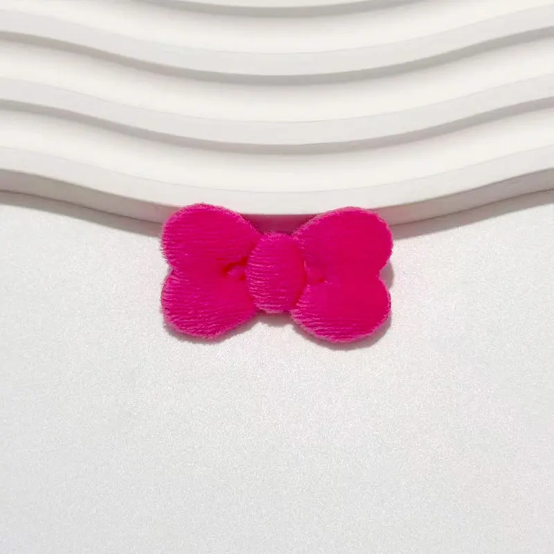 50 Stück Doppelseitige 3,5cm Plüsch-Schleifen-Accessoires für DIY-Puppendekorationen, Schuhe, Socken, Hüte Materialien – Detail 13