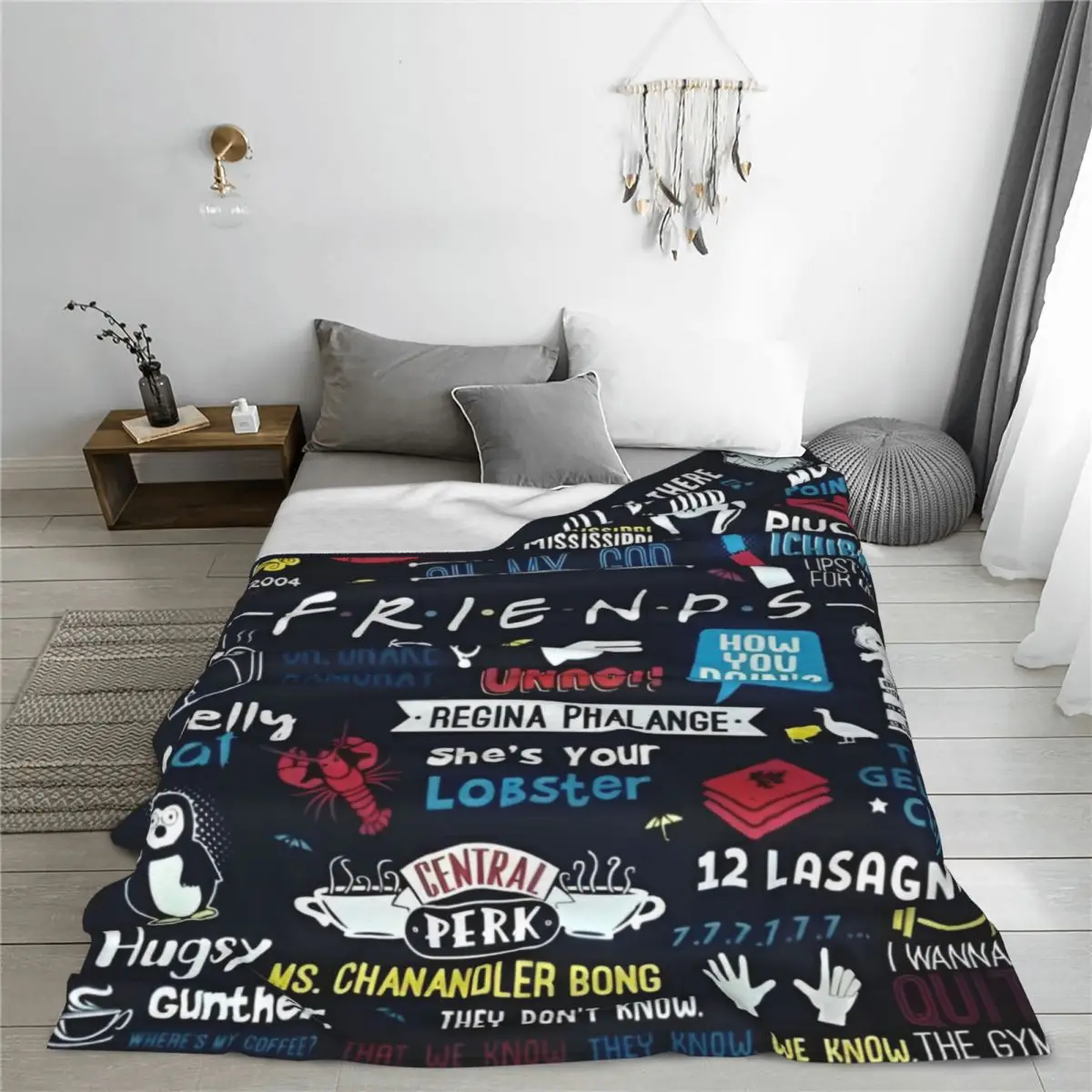 Friends The TV Series Coral Fleece Plush Throw Blanket American tv Show Rachel Blanket for Home Travel Super Warm Bedspread