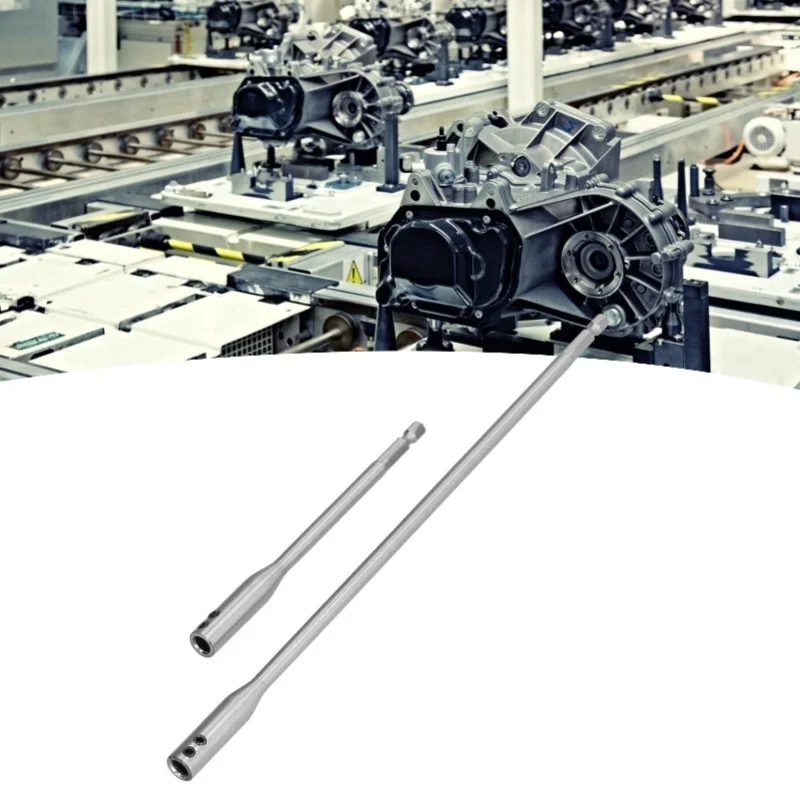 Drill Bit Extension High Carbon Steel Accurate Finish Polishing Durable 1/4in Shank Extender For Mechanical Engineering