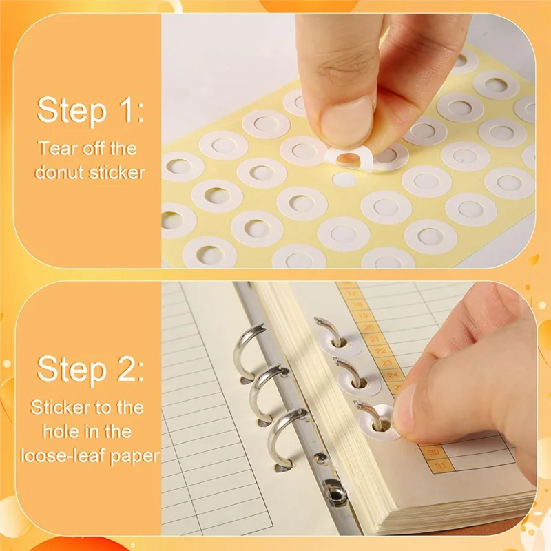 4000 قطعة من ملصقات تعزيز ثقب الثقب، ذاتية اللصق بقطر 1/4 بوصة، واقيات ثقب الورق ذات الأوراق السائبة