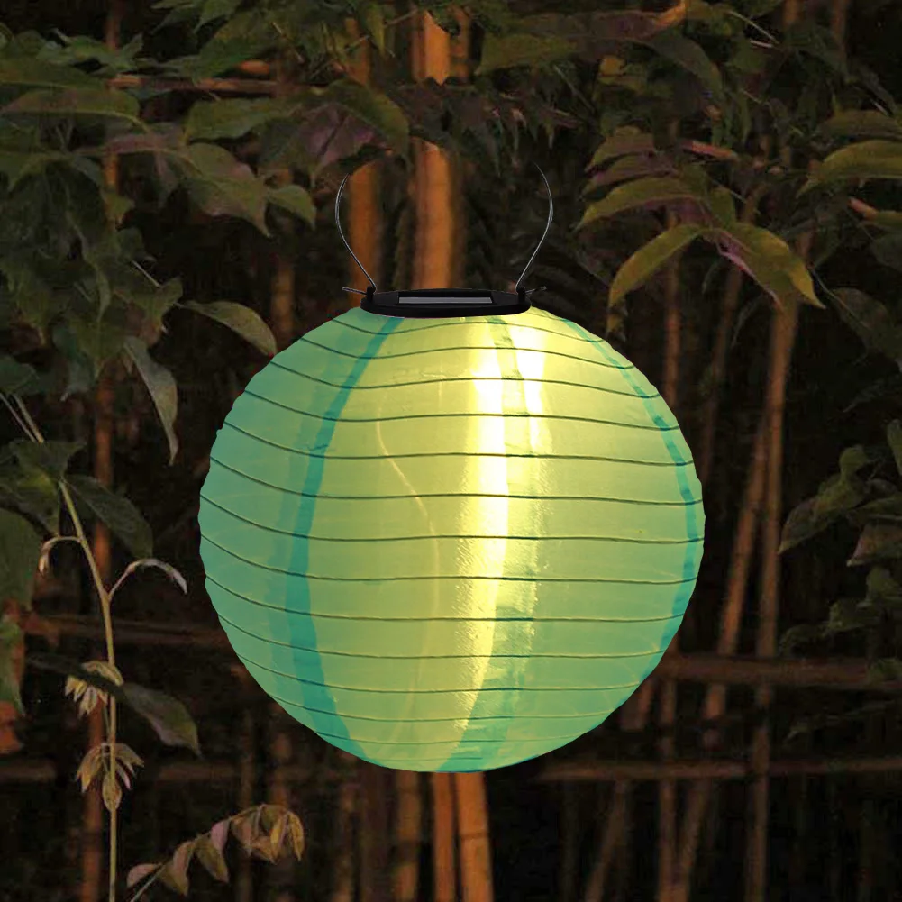 20cm IP55 LED Solar Lantern Lamp Outdoor Celebration Party Decor Hanging Light