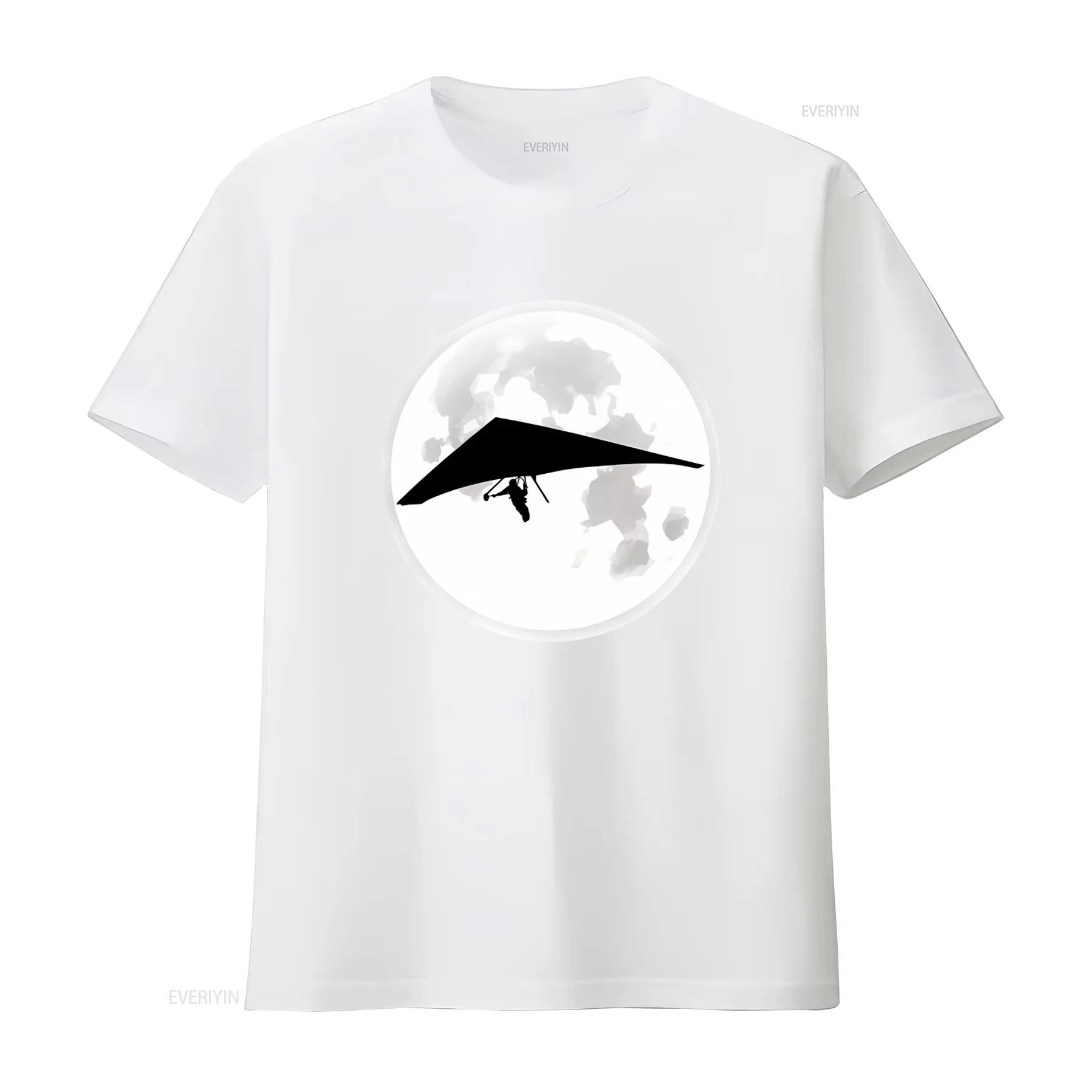 2026 New Cool Moon Hang Glider T Shirt for Men and Women Ideal Gliding Teachers Hanggliding Enthusiasts Airsport L
