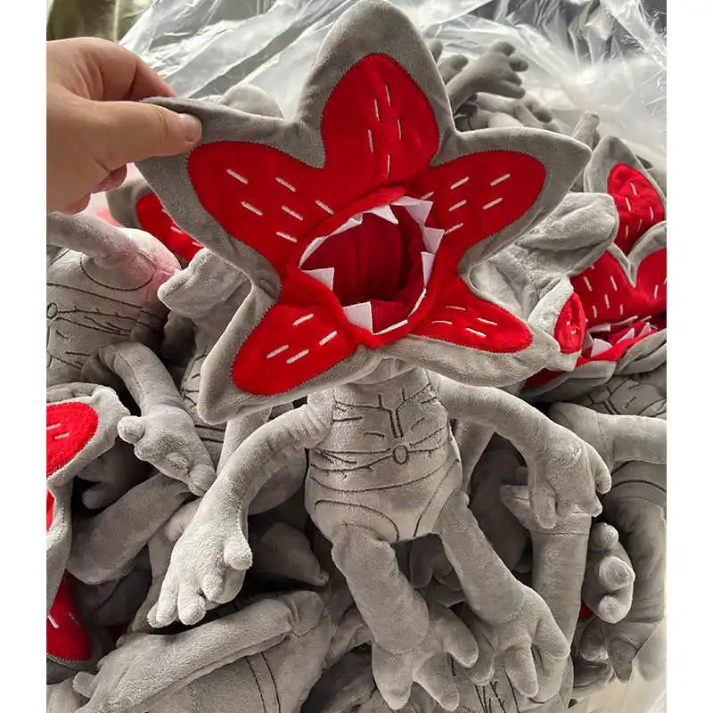 Estranho monstro brinquedo de pelúcia homem comendo planta boneca criatura recheada assustador casa exibição festa peça central para adolescentes crianças presente