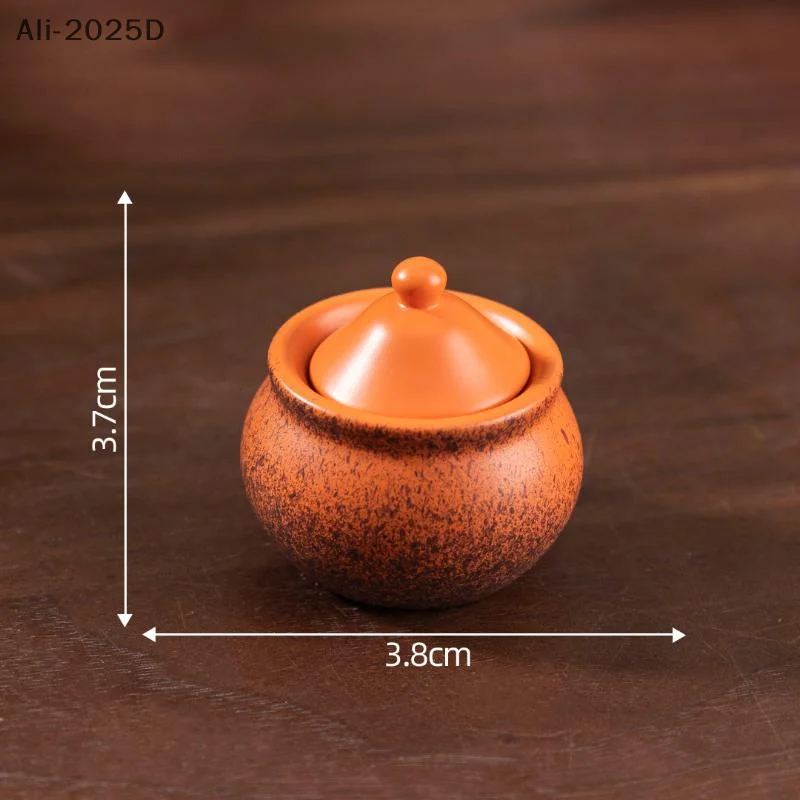 

1Pc 1:12 Dollhouse Miniature Kitchen Mini Clay Pot Cookware Toy and Simulation Food Model Toy for Children Dollhouse Accessories