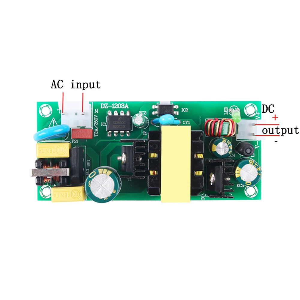 

Switching Power Supply Board 36W 12V 3A AC100-240V to DC12V 3A 36W 50HZ/60HZ Regulated Isolated Industrial Power Supply Module