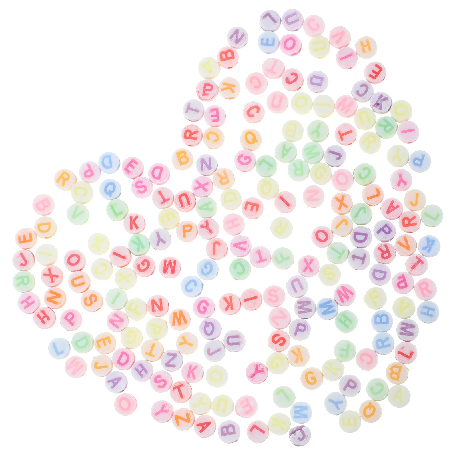 200 Stuks 7Mm Kleurrijke Ronde Letters Kralen Voor Sieraden Maken Diy Projecten 7Mm Letter Kraal Ronde Letter kralen