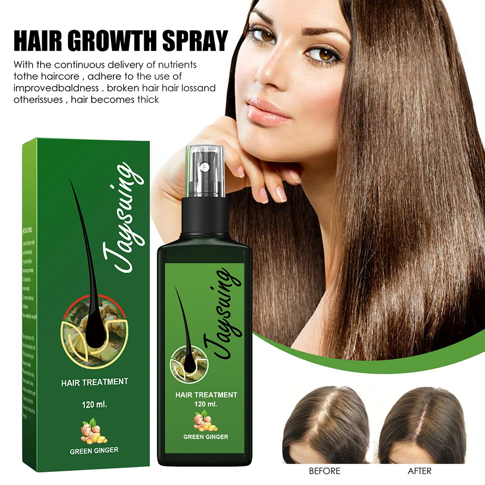 Hair Growth Serum Spray Red Ginseng Repair Baldness Thinning Scalp Treatment Thicken Moisturizing Nourish Anti Hair Loss Essence