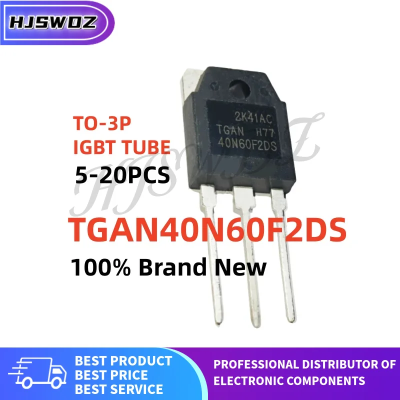 5-20PCS TGAN40N60F2DS TGAN 40N60F2DS TO-247 IGBT TUBE Electric welding machine Brand New In Stock