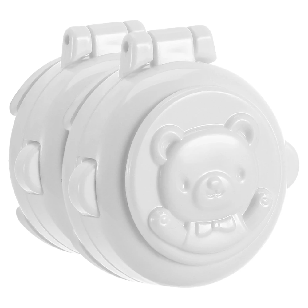 

2pcs Electrical Switch Protection Lock Child Safety Button Washing Machine Knob Covers Anti Touch Round Plastic