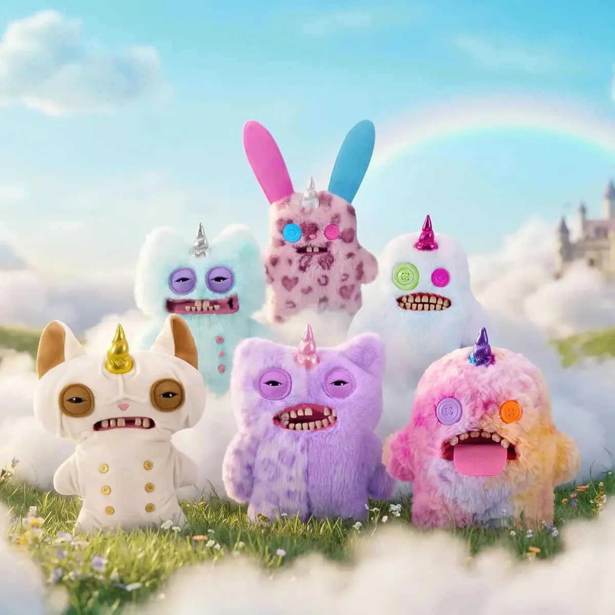 Original Fuggler New Fugglercorn Plush Toys Unicorns Plush Dolls Pillow Cute Cartoon Funny Teeth Monster Unicorn Series 22CM