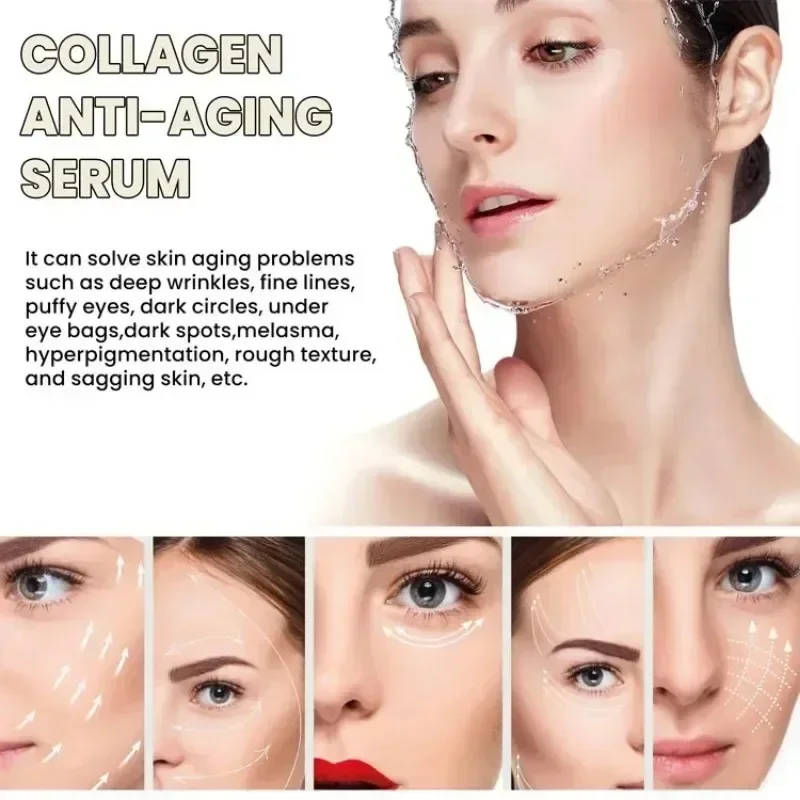 Sérum de collagène coréen pour le visage, hydratant, soins cosmétiques pour la peau