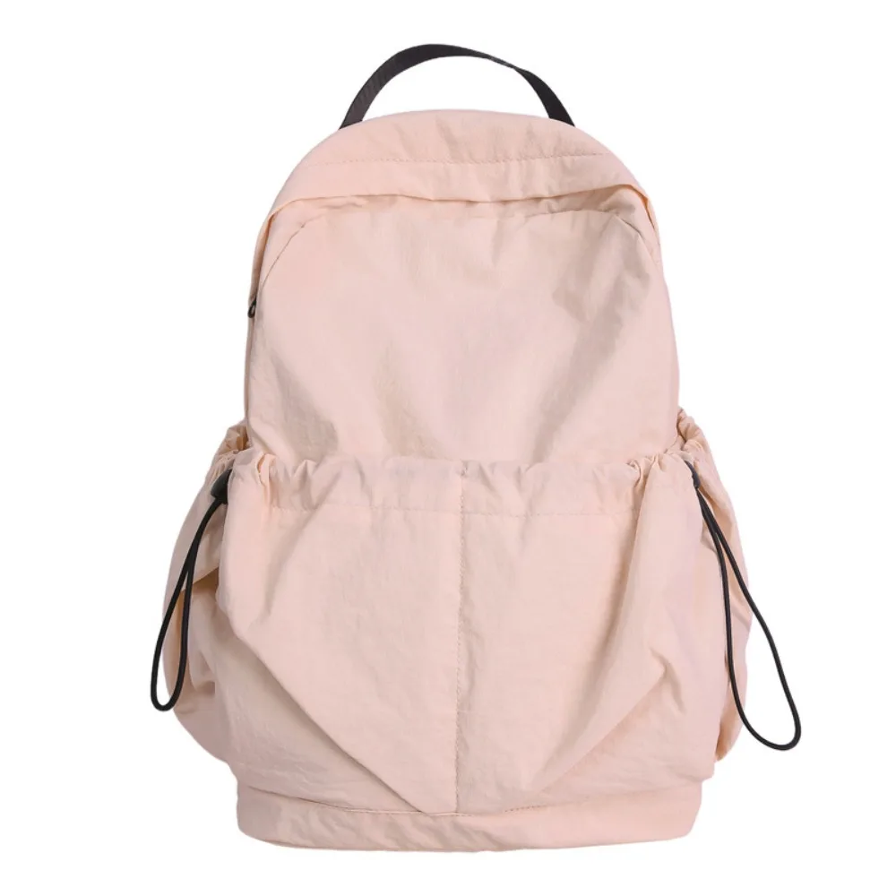 

Small Pack Sport Nylon Backpack Solid Color Korean Style Solid Color Shoulder Bag Multiple Pockets Sport Casual Backpack