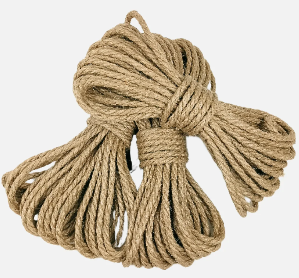 

10MM Natural Jute Rope Twine Rope Hemp Twisted Cord Macrame String DIY Craft Handmade Decoration Pet Scratching