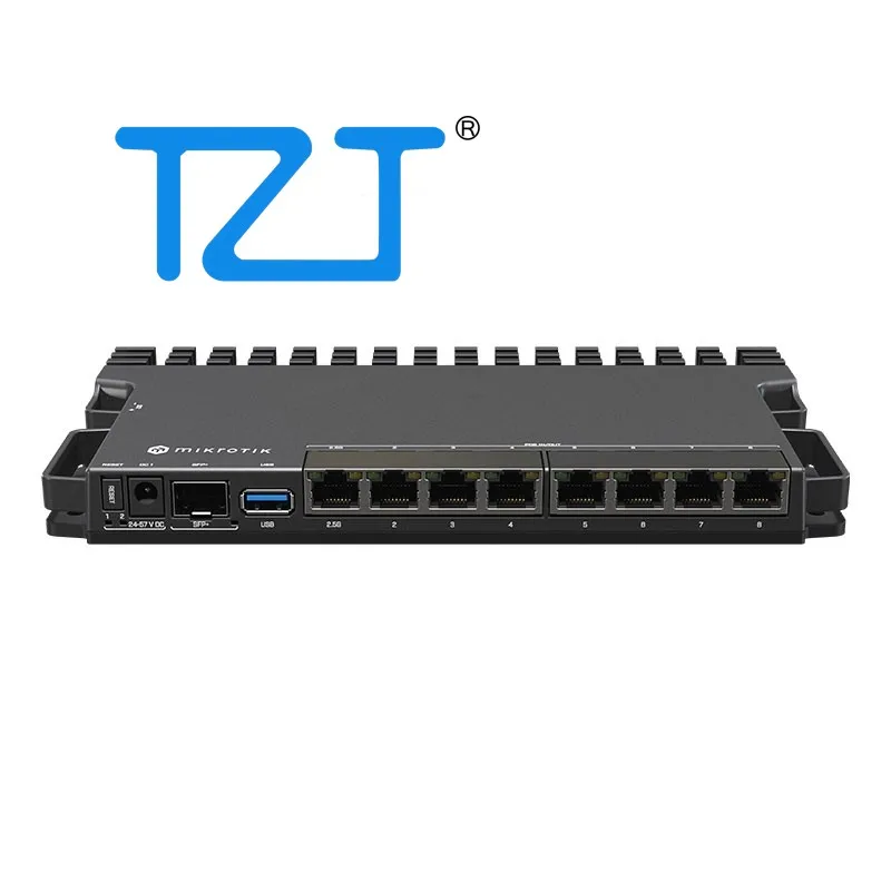 TZT Mikrotik RB5009UPr+S+IN Wireless POE Router 4-core CPU 1000M Ethernet Port USB3.0 10G SPF+ Cage