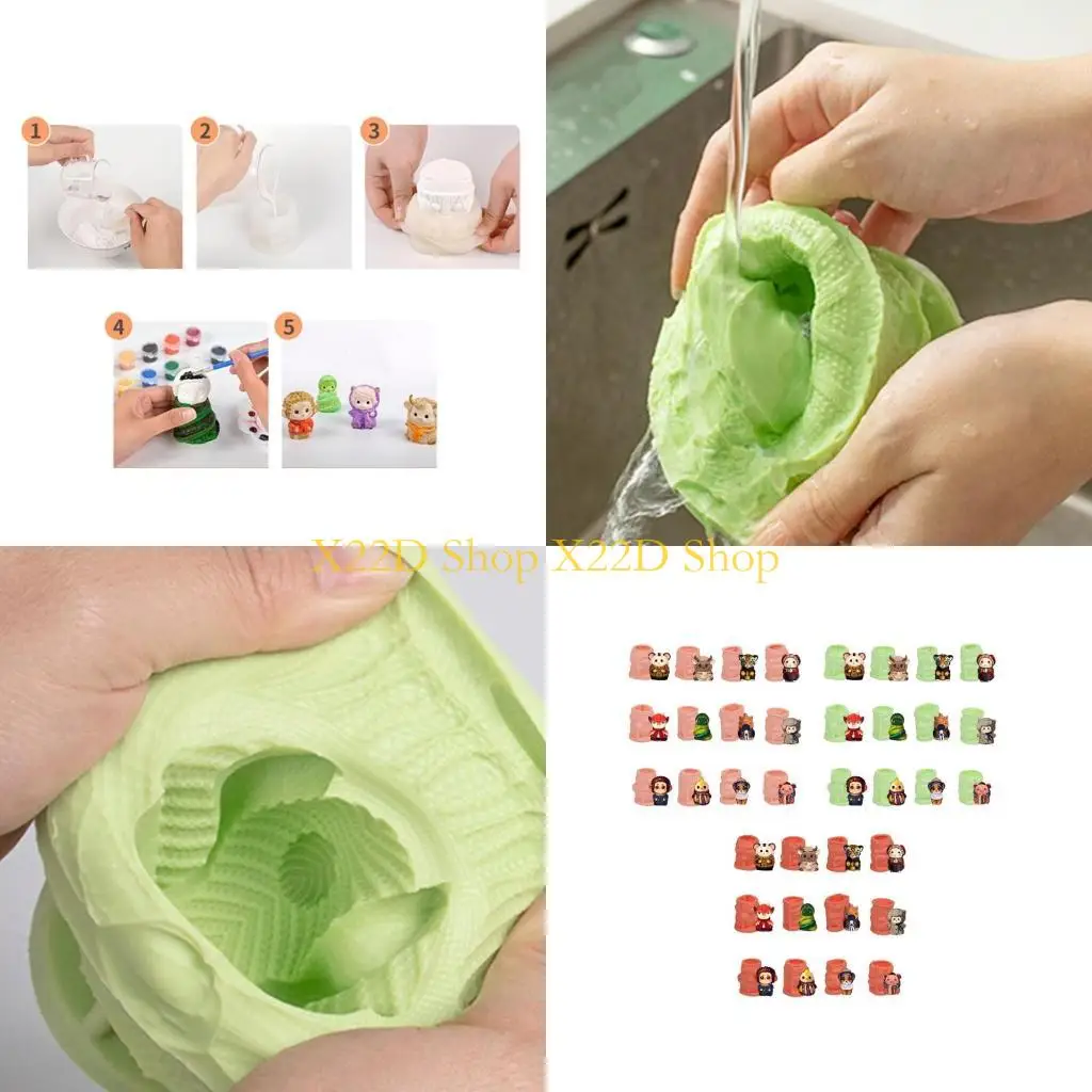 

X22D Fondant Silicone Mould for Pastry Ice Cupcake Dessert Kitchenware Baking