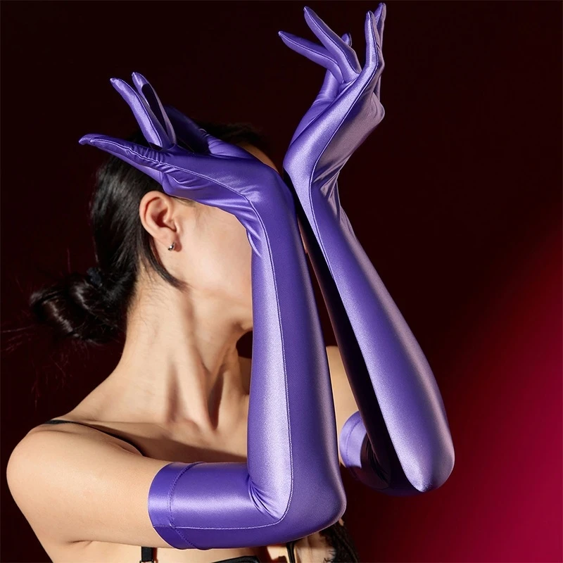 Five-finger gloves, shiny, anti-snag, high-elastic, silky smooth,density, shiny, soft, silk stockings
