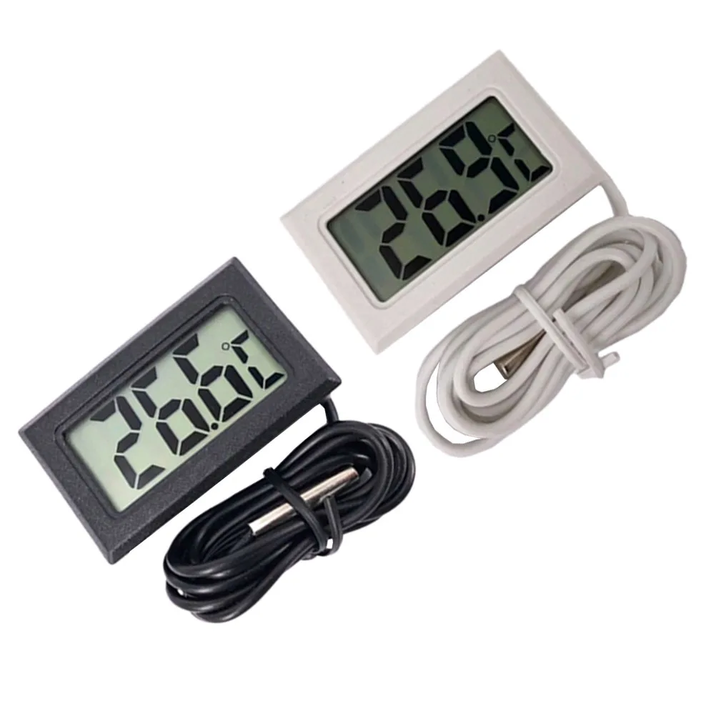 

2pcs Digital Temperature Humidity Meter Electronic Thermometer For Home Office Warehouse Wall Mountable Portable Durable
