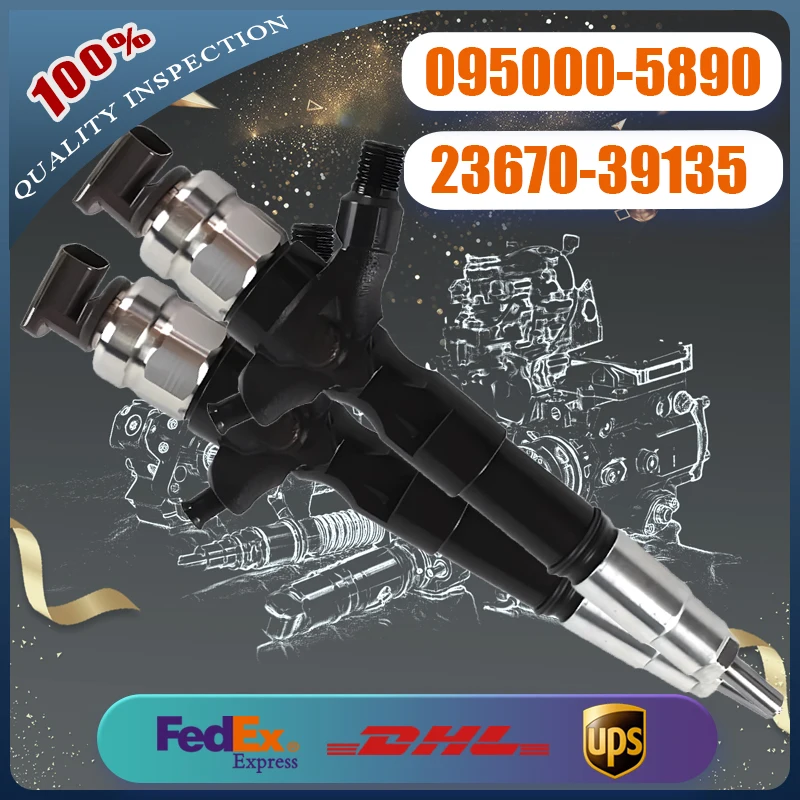 

095000-5890 095000-5891 095000-5740 23670-30080 23670-39135 Common Rail Fuel Injector for Toyota Land Cruiser Prado 3.0D 1KD-FTV