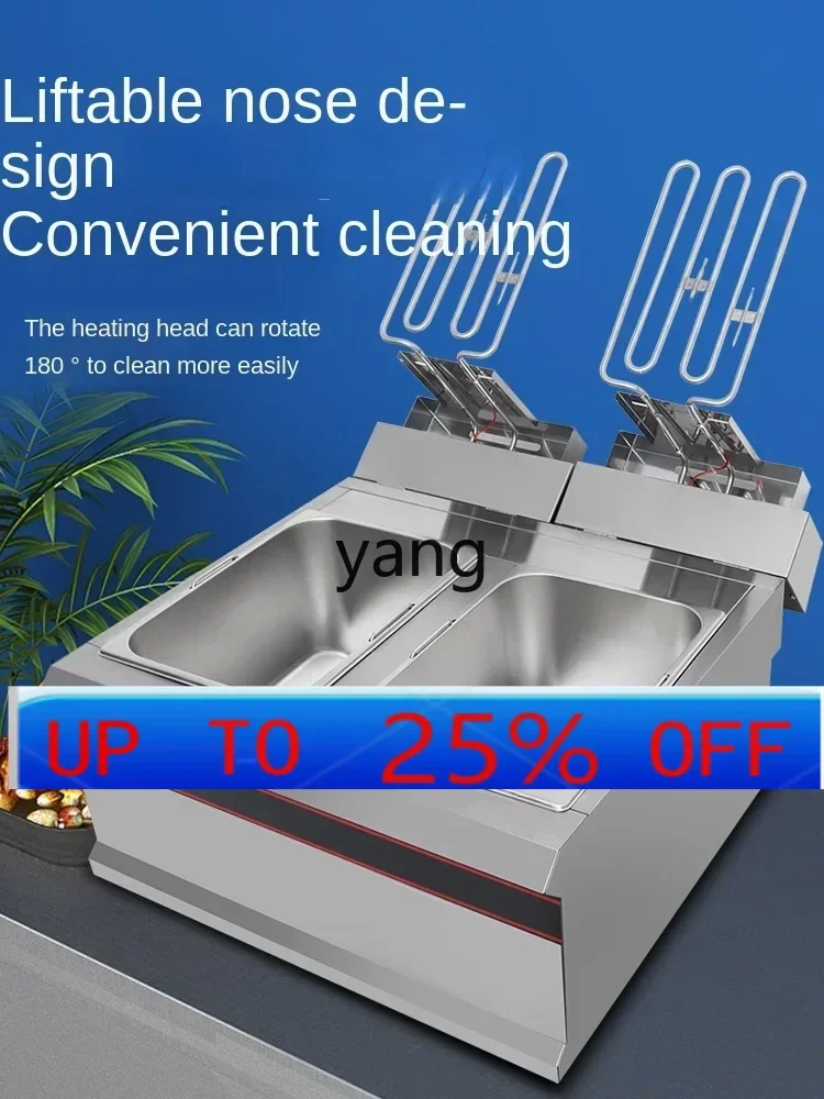 

CX Commercial Electric Fryer 904 Double Cylinder Constant Temperature Large Capacity Fried Chicken Cutlet Machine