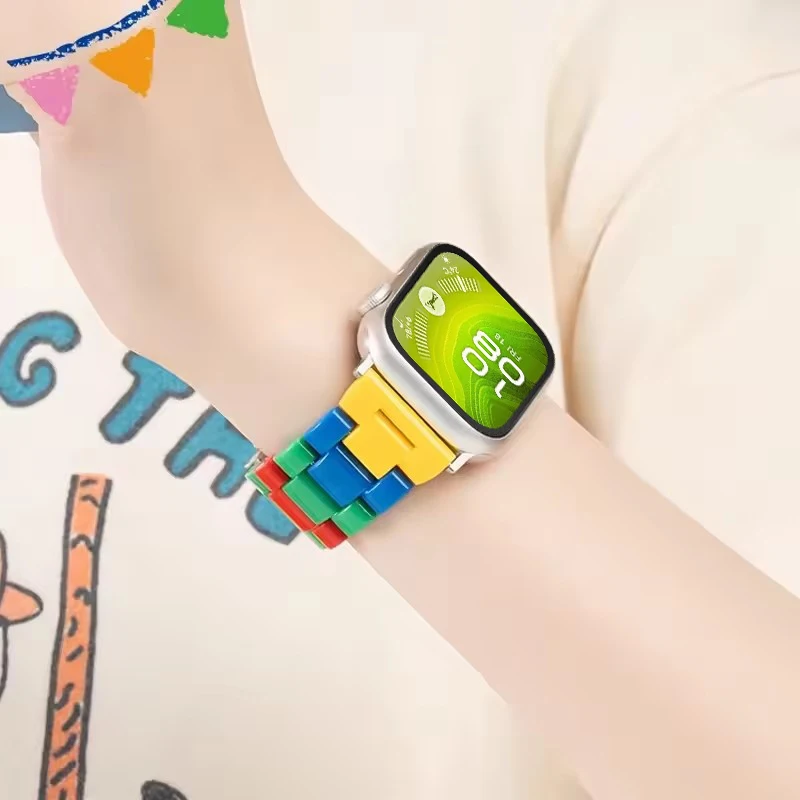 Rainbow Candy Resin Band For Huawei Watch Fit 4 Fit 4 Pro Strap Women Bracelet Correa For Huawei Watch Fit 3 Colorful Watchband